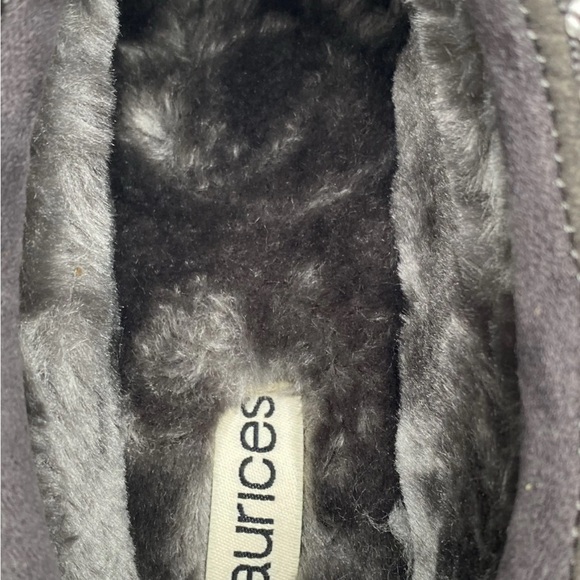 Maurices Gray Fuzzy Slippers - Picture 6 of 9